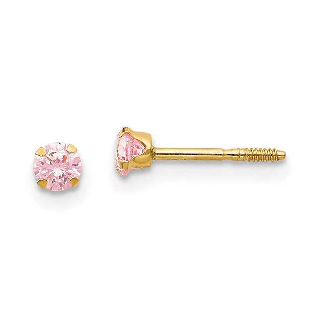 14k Yellow Gold Earrings Style GK143 - Classique Jewelry Inc.
