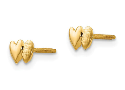 14k Yellow Gold Earrings Style GK179 - Classique Jewelry Inc.