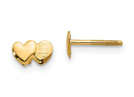 14k Yellow Gold Earrings Style GK179 - Classique Jewelry Inc.