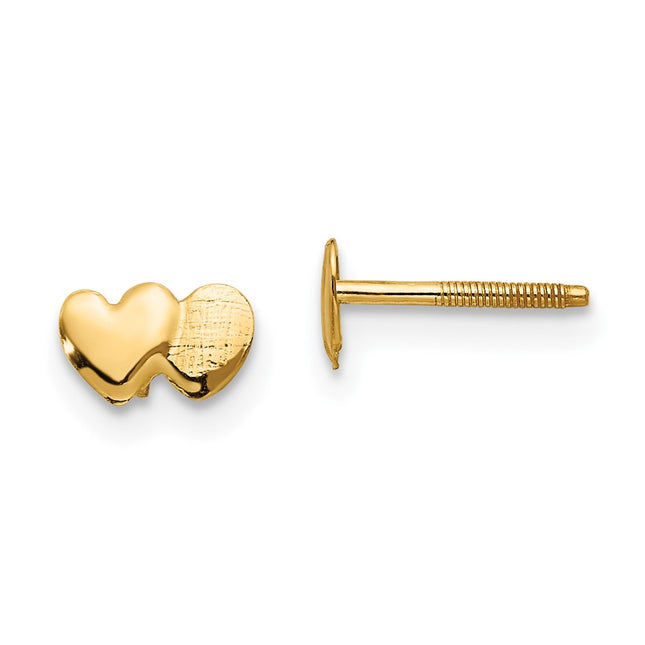 14k Yellow Gold Earrings Style GK179 - Classique Jewelry Inc.