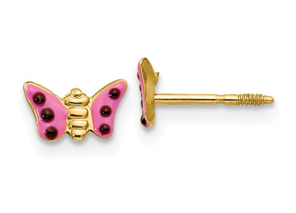 14k Yellow Gold Earrings Style GK183 - Classique Jewelry Inc.