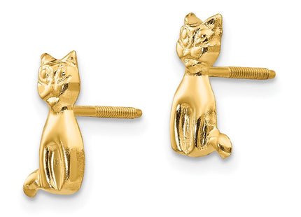 14k Yellow Gold Earrings Style GK190 - Classique Jewelry Inc.