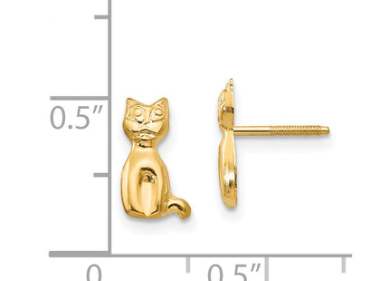 14k Yellow Gold Earrings Style GK190 - Classique Jewelry Inc.