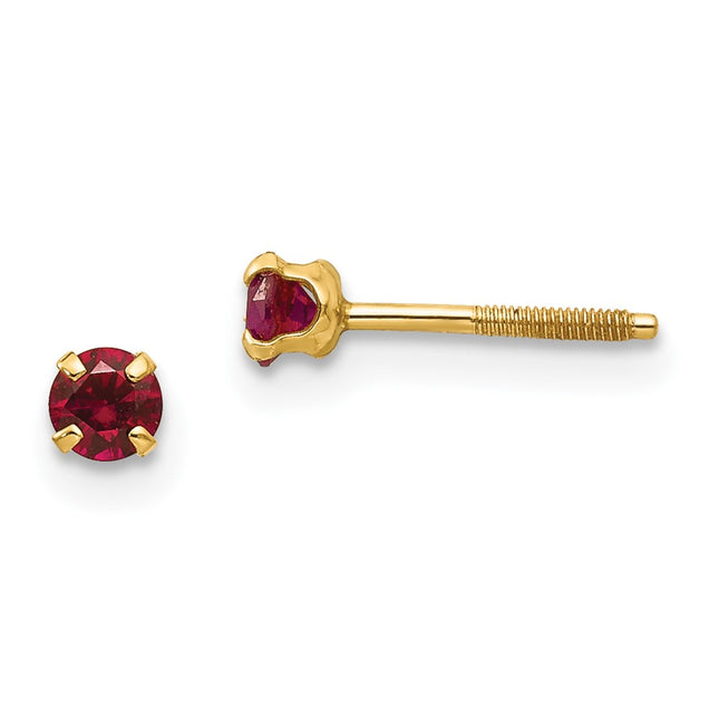 14k Yellow Gold Earrings Style GK193 - Classique Jewelry Inc.