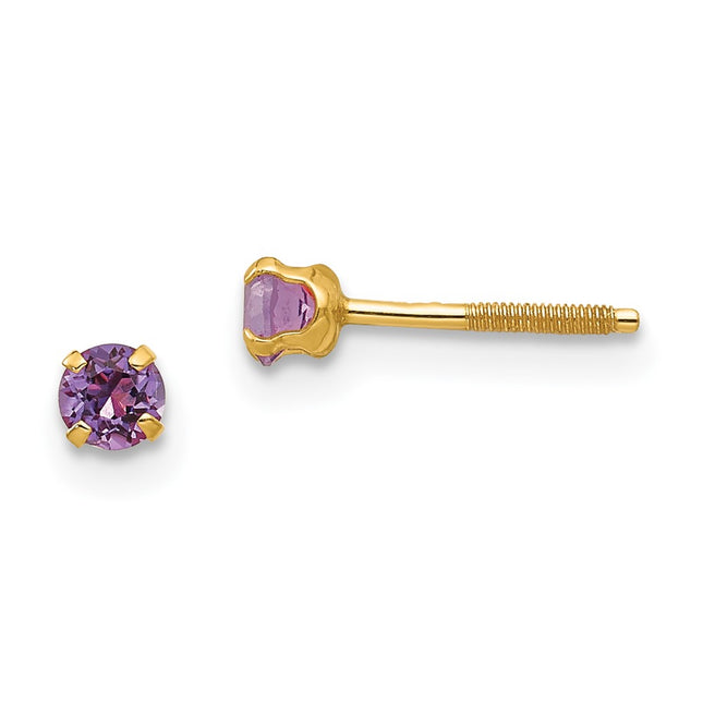 14k Yellow Gold Earrings Style GK194 - Classique Jewelry Inc.