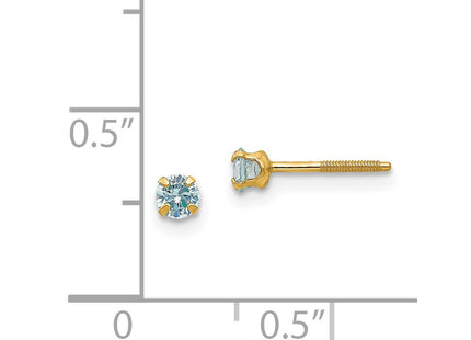 14k Yellow Gold Earrings Style GK195 - Classique Jewelry Inc.