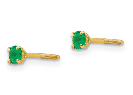 14k Yellow Gold Earrings Style GK197 - Classique Jewelry Inc.
