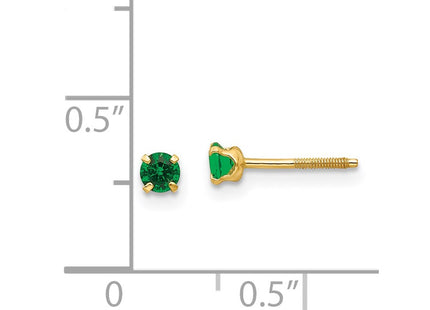 14k Yellow Gold Earrings Style GK197 - Classique Jewelry Inc.