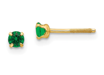 14k Yellow Gold Earrings Style GK197 - Classique Jewelry Inc.