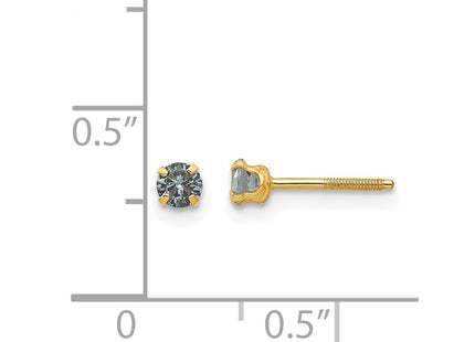 14k Yellow Gold Earrings Style GK198 - Classique Jewelry Inc.