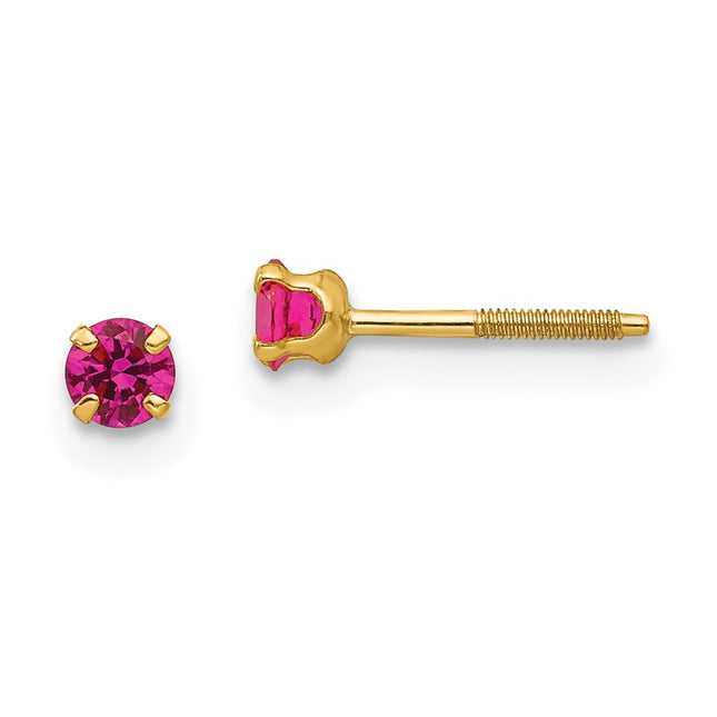 14k Yellow Gold Earrings Style GK199 - Classique Jewelry Inc.