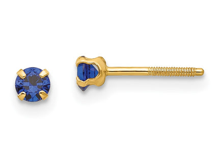 14k Yellow Gold Earrings Style GK201 - Classique Jewelry Inc.