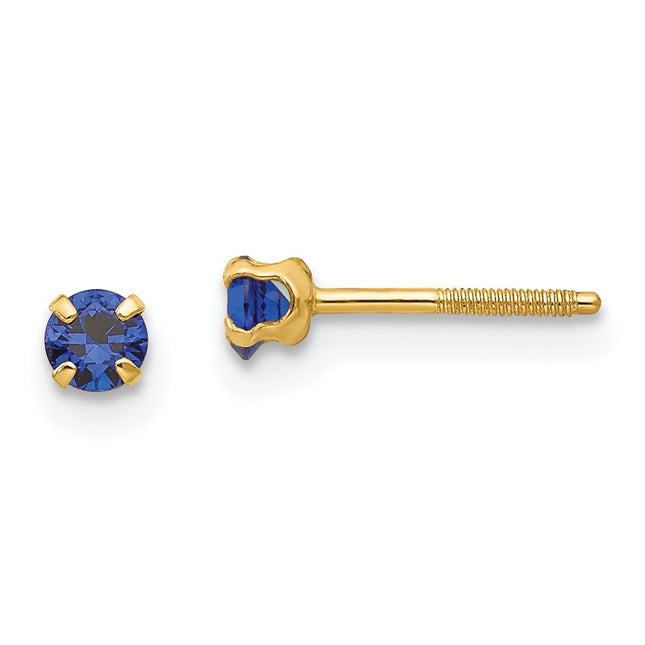 14k Yellow Gold Earrings Style GK201 - Classique Jewelry Inc.