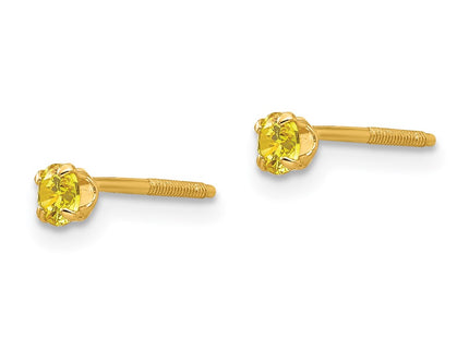 14k Yellow Gold Earrings Style GK203 - Classique Jewelry Inc.