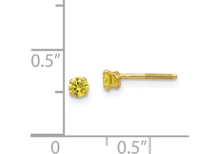 14k Yellow Gold Earrings Style GK203 - Classique Jewelry Inc.
