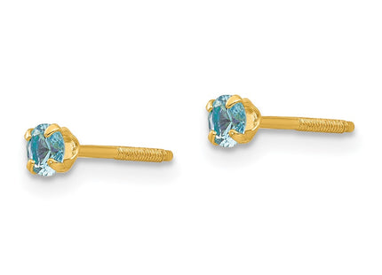 14k Yellow Gold Earrings Style GK204 - Classique Jewelry Inc.