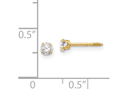 14k Yellow Gold Earrings Style GK209 - Classique Jewelry Inc.