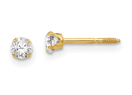 14k Yellow Gold Earrings Style GK209 - Classique Jewelry Inc.