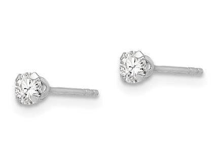 14k White Gold Earrings Style GK210 - Classique Jewelry Inc.