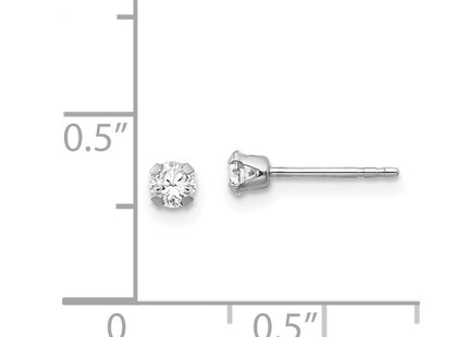 14k White Gold Earrings Style GK210 - Classique Jewelry Inc.