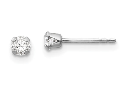 14k White Gold Earrings Style GK210 - Classique Jewelry Inc.