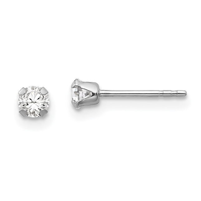 14k White Gold Earrings Style GK210 - Classique Jewelry Inc.