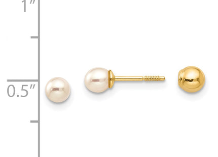 14k Yellow Gold Earrings Style GK227 - Classique Jewelry Inc.