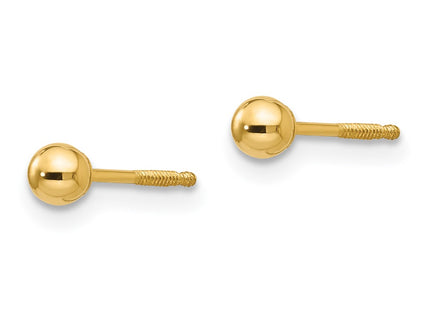 14k Yellow Gold Earrings Style GK241 - Classique Jewelry Inc.