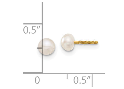 14k Yellow Gold Earrings Style GK247 - Classique Jewelry Inc.