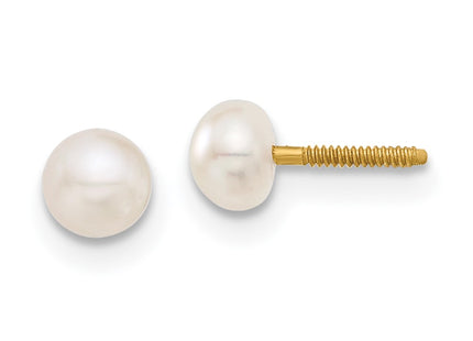 14k Yellow Gold Earrings Style GK247 - Classique Jewelry Inc.