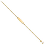14K Madi K Figaro Baby Oval ID Bracelet view