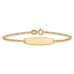 14K Madi K Figaro Baby Oval ID Bracelet view