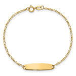 14K Madi K Figaro Baby Oval ID Bracelet view