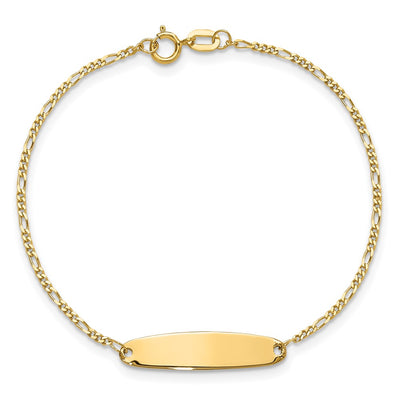 14K Madi K Figaro Baby Oval ID Bracelet