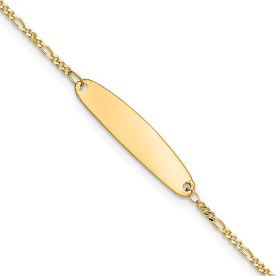 14K Madi K Figaro Baby Oval ID Bracelet