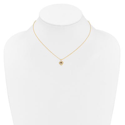 14K Madi K Garnet Heart Birthstone Necklace