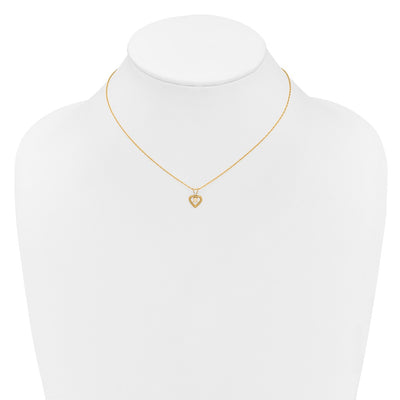 14K Madi K Opal Heart Necklace