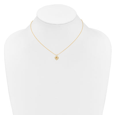 14K Madi K Citrine Heart Birthstone Necklace