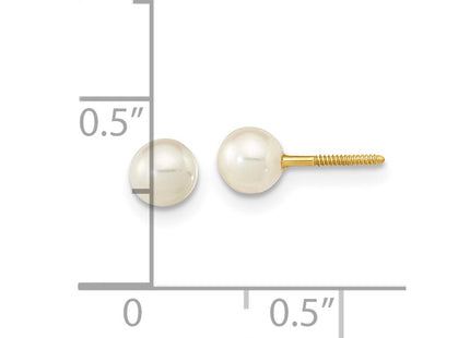 14k Yellow Gold Earrings Style GK415 - Classique Jewelry Inc.