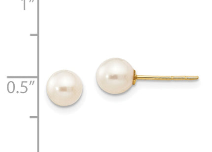 14k Yellow Gold Earrings Style GK416 - Classique Jewelry Inc.