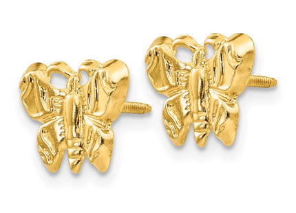 14k Yellow Gold Earrings Style GK427 - Classique Jewelry Inc.