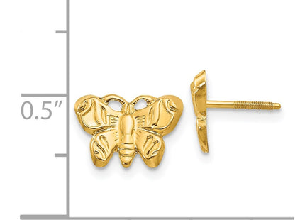 14k Yellow Gold Earrings Style GK427 - Classique Jewelry Inc.