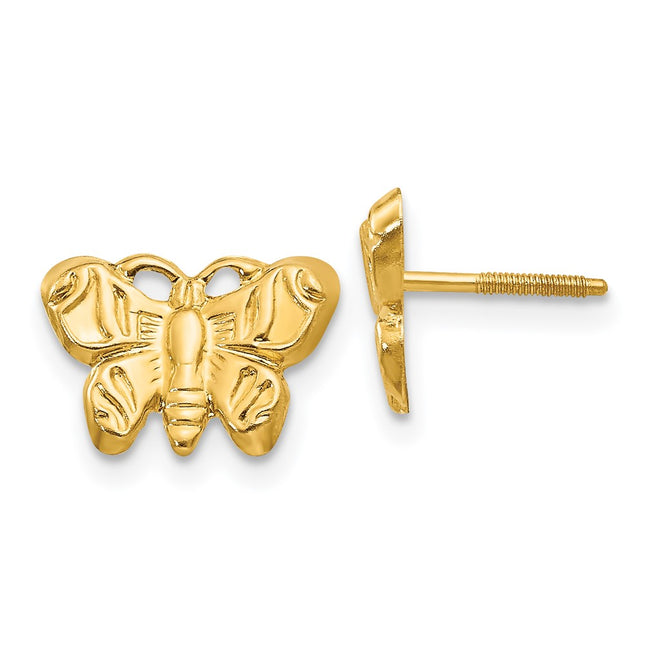 14k Yellow Gold Earrings Style GK427 - Classique Jewelry Inc.