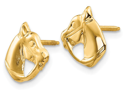 14k Yellow Gold Earrings Style GK428 - Classique Jewelry Inc.
