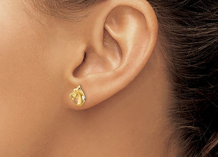 14k Yellow Gold Earrings Style GK428 - Classique Jewelry Inc.