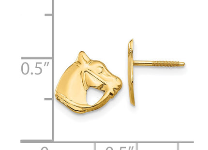 14k Yellow Gold Earrings Style GK428 - Classique Jewelry Inc.