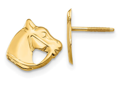 14k Yellow Gold Earrings Style GK428 - Classique Jewelry Inc.