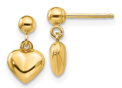 14k Yellow Gold Earrings Style GK511 - Classique Jewelry Inc.