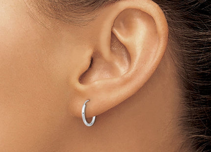 14k White Gold Madi K Endless Hoop Earrings (Style GK566)
