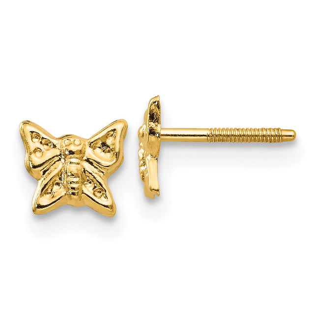 14k Yellow Gold Earrings Style GK576 - Classique Jewelry Inc.